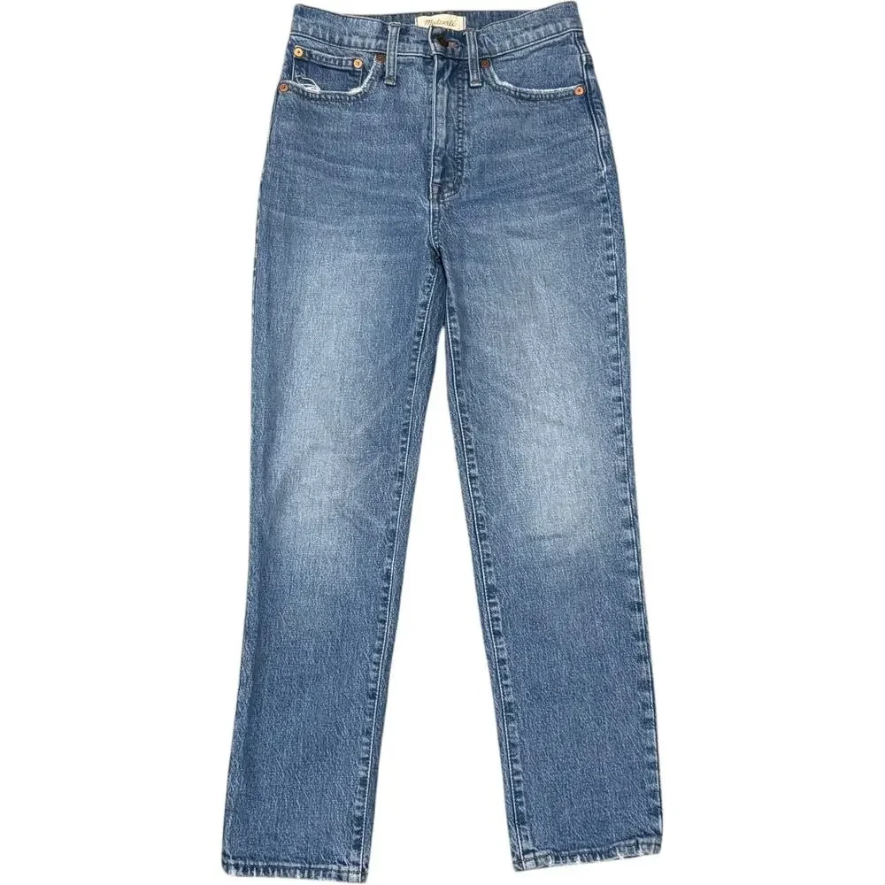 Madewell Classic Straight Leg High Rise Jeans 24